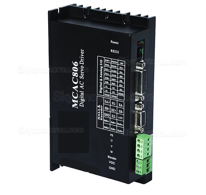 400W AC Servo Motor Kit MCAC806+60ASM400 1.27N.m 8.4A 220V 3000RPM with MCAC806 Servo Driver